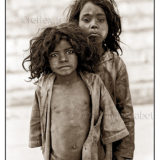 Indian untouchable children in Varanasi