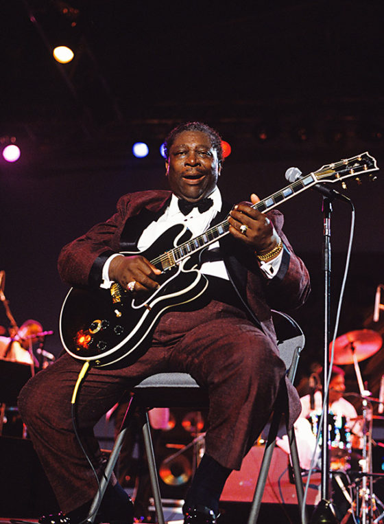 BB King on stage