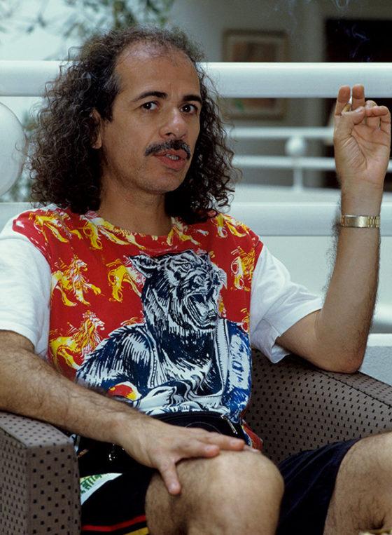Carlos Santana portrait