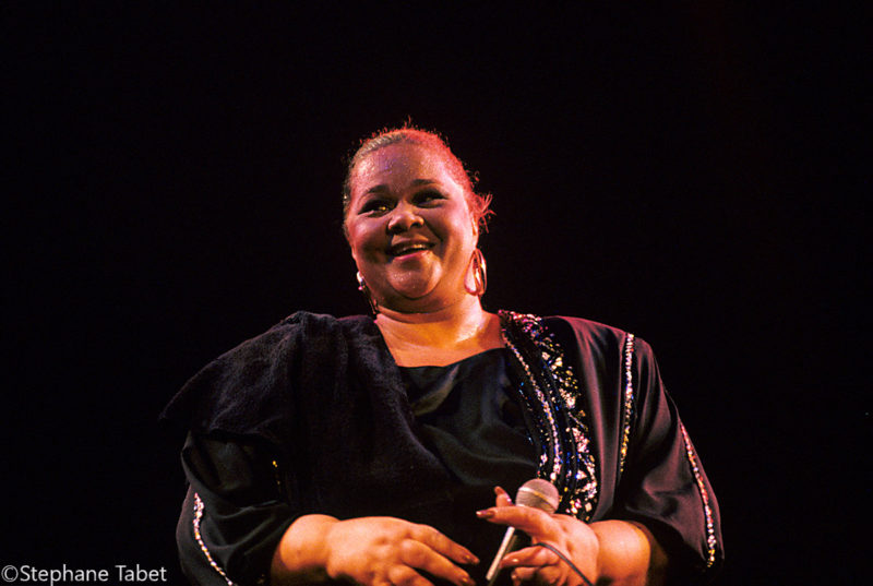 Etta James on stage