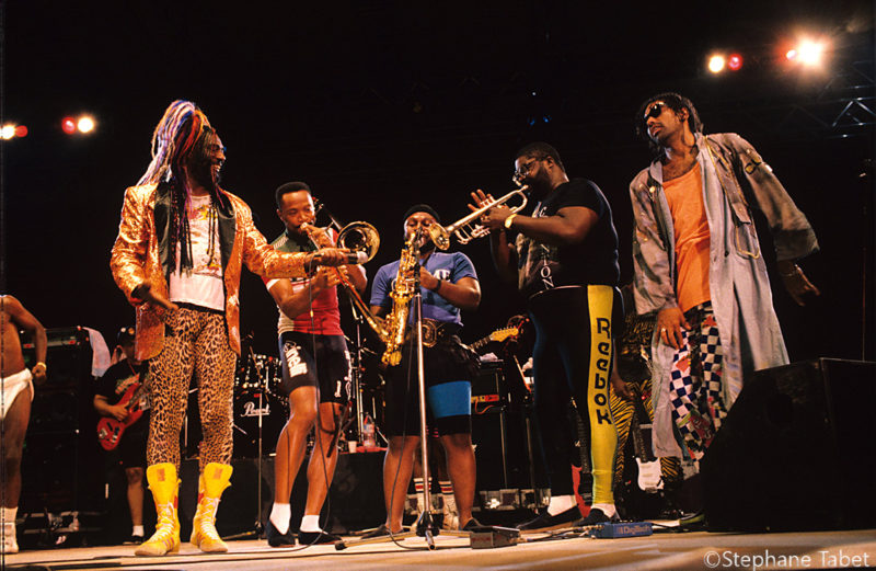 George Clinton with his band