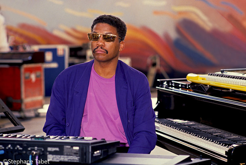 Herbie Hancock on keyboard