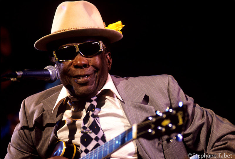 John Lee Hooker on stage