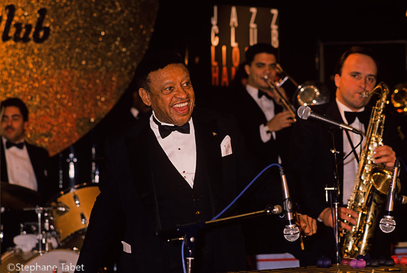 Lionel Hampton at jazz club Lionel Hampton Paris