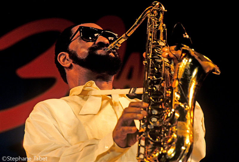 Sonny Rollins performing on stage