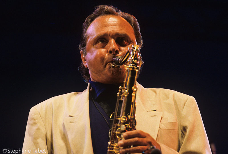 Stan Getz performing on stage