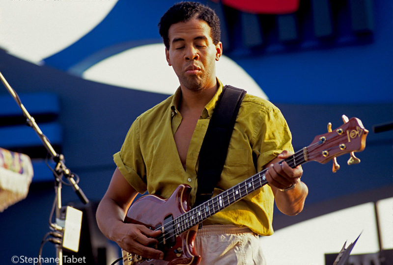 Stanley Clarke playing double bass